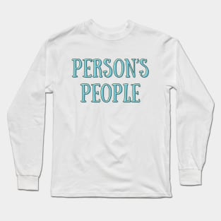 Altered People's person Long Sleeve T-Shirt